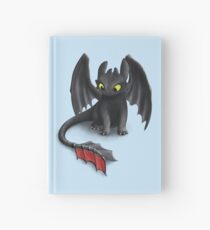 Toothless, Night Fury Inspired Dragon. Hardcover Journal