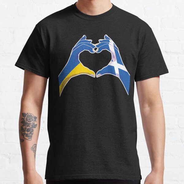 Item preview, Scottish Scotland Ukraine Ukrainian Love Heart Peace designed and sold by FlagX.