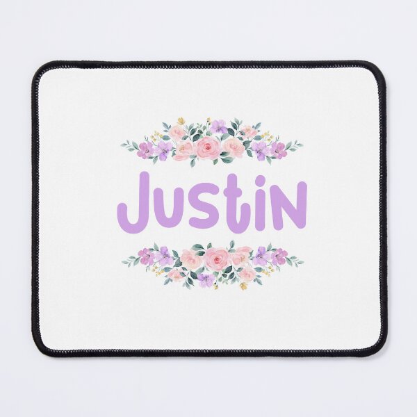 Item preview, Purple Flower Justin Name Label  designed and sold by NormadWorld.