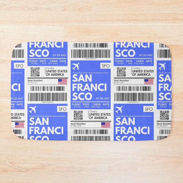Item preview, San francisco Airplane Boarding pass designed and sold by RoamInk.