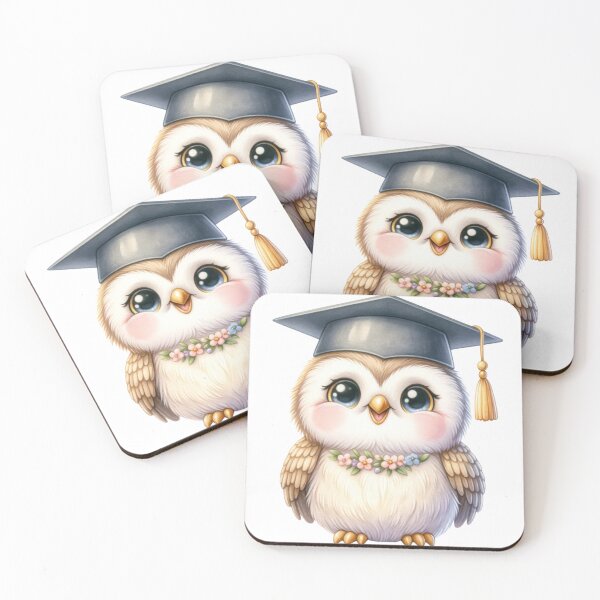 Item preview, Cute Brown Owl with Graduation Cap designed and sold by ImagineCorner.
