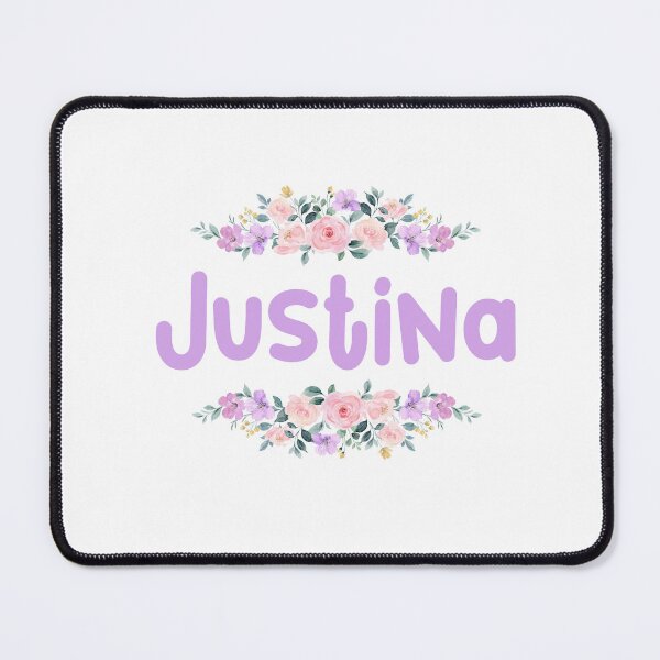 Item preview, Purple Flower Justina Name Label designed and sold by NormadWorld.