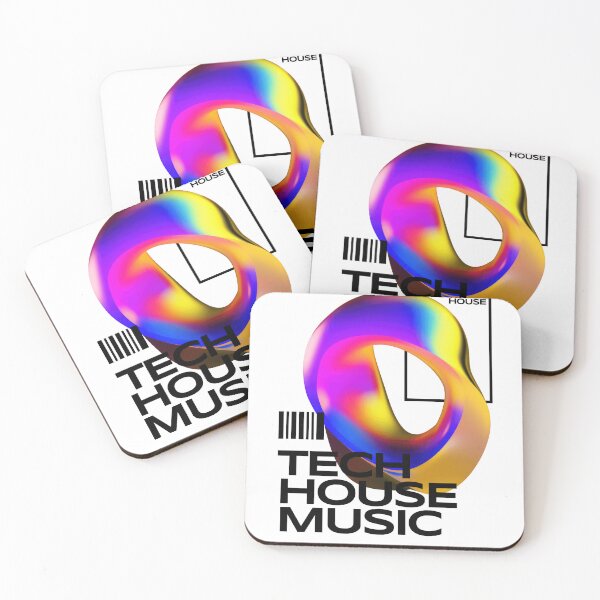 Item preview, TECH HOUSE  - Abstract Object Y2K (Black)  designed and sold by Discothreadz.