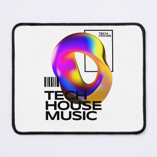 Item preview, TECH HOUSE - Abstract Object Y2K (Black) designed and sold by Discothreadz.