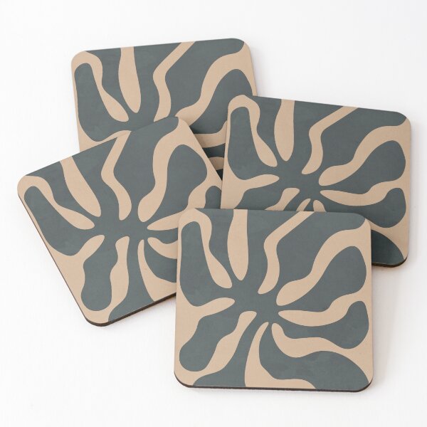 Item preview, Abstract Playful Flower, Nordic, Black Beige designed and sold by technicolorable_art.