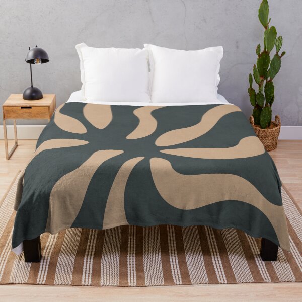 Item preview, Abstract Playful Flower, Nordic, Black Beige designed and sold by technicolorable_art.