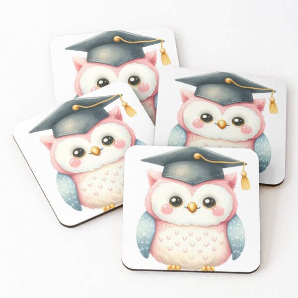 Item preview, Cute Owl with Graduation Cap designed and sold by ImagineCorner.