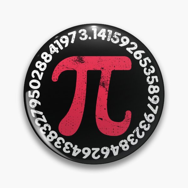 Item preview, Math Pi Symbol and 3.14 Digits Vintage Circle-shaped Design designed and sold by venomousvector.