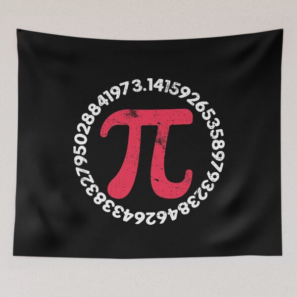 Item preview, Math Pi Symbol and 3.14 Digits Vintage Circle-shaped Design designed and sold by venomousvector.