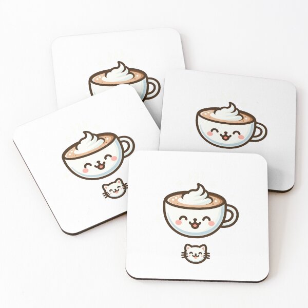 Item preview, A cup of coffee with a cute cat smiling  designed and sold by Creative-zone06.