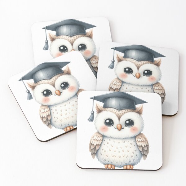 Item preview, Adorable Brown Owl with Graduation Cap designed and sold by ImagineCorner.