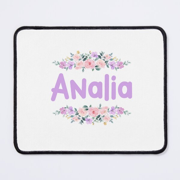 Item preview, Purple Flower Analia Name Label designed and sold by NormadWorld.