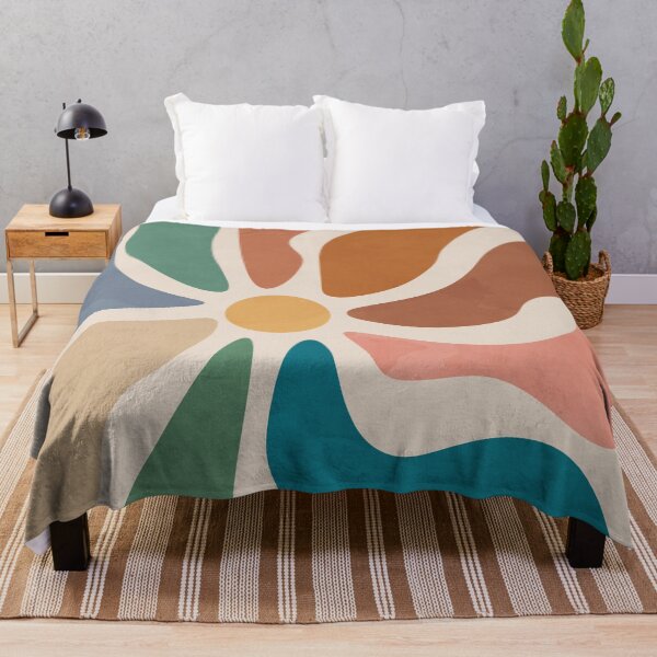 Item preview, Multicolor Flower, Abstract Botanical, Pastel Colors designed and sold by technicolorable_art.