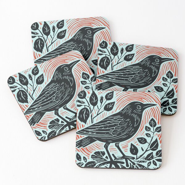 Item preview, Lino Cut Bird designed and sold by Texterns.