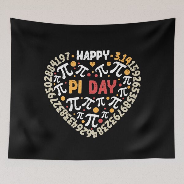 Item preview, "Happy Pi Day" funny quote - Mathematics3.14 Pi Symbol and Digits Heart Math Teachers designed and sold by venomousvector.