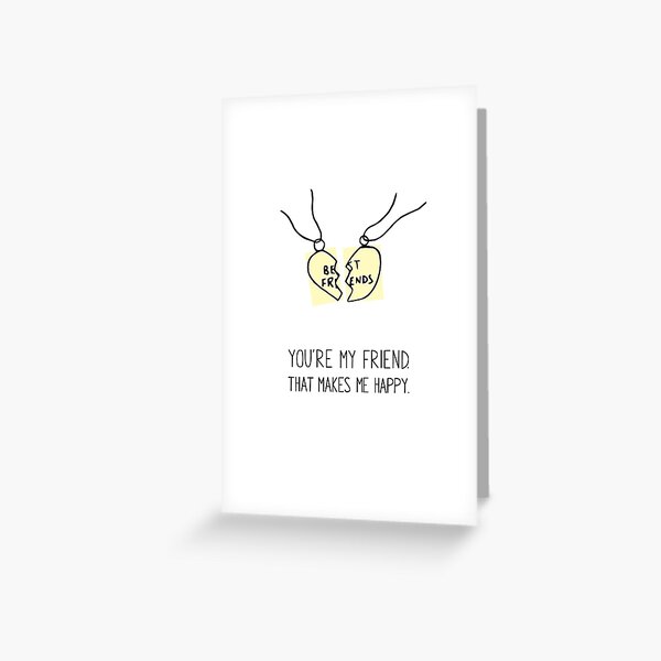 BFFs For, Like, Ever Greeting Card