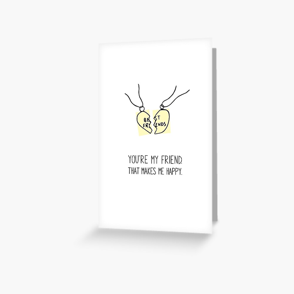 BFFs For, Like, Ever Greeting Card