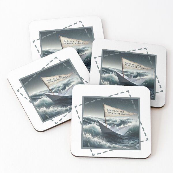 Item preview, Embrace the Waves of Change designed and sold by LevelUpYourMotivation.