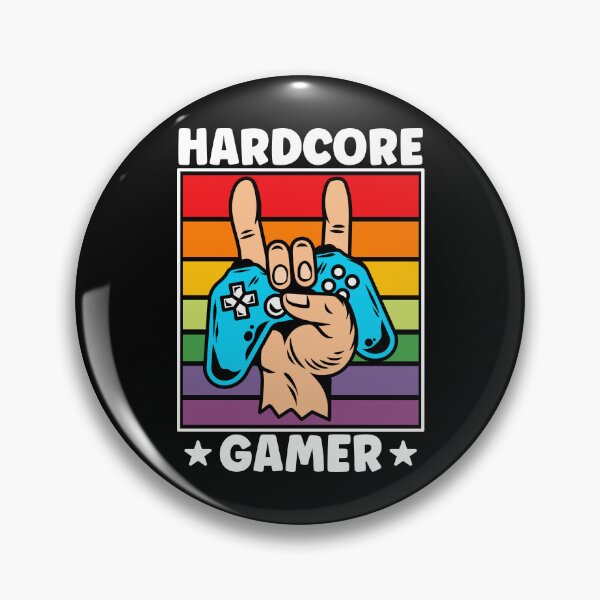 Item preview, Hardcore Gamer, Video Games, Game Controller, Vintage, Retro, Nerd, Gamer Funny designed and sold by Porcupine Tees ⭐⭐⭐⭐⭐.