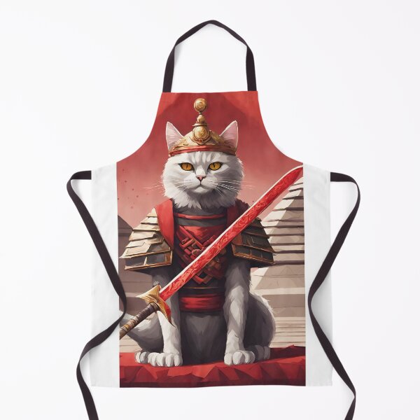 Aperçu de l'œuvre Catana Le Samouraï Chat roi Catana Redéfini Catana NInja Cyberpunk Samurai Catana Samurai Masque créée et vendue par Catana lover.