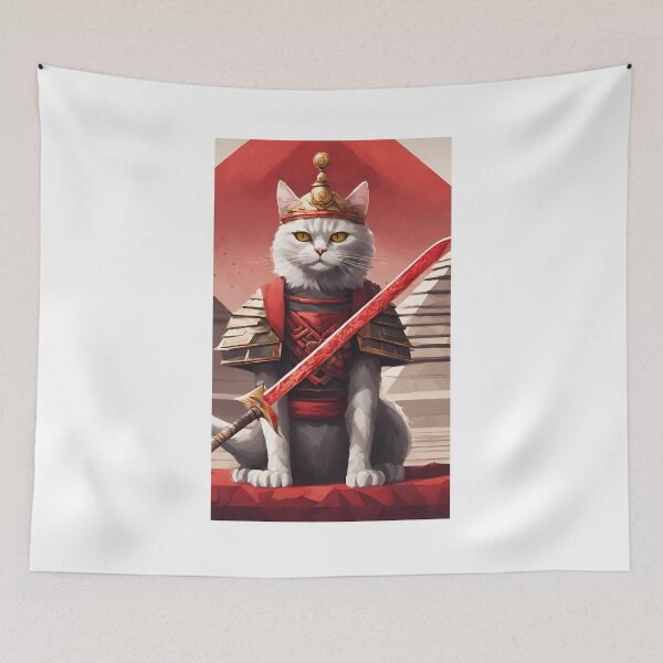 Item preview, Catana The Samurai Cat king Catana Redefined Catana NInja Cyberpunk Samurai Catana Samurai Mask  designed and sold by Catana lover.