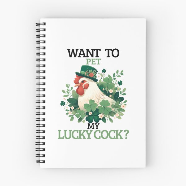 Item preview, St Patrick's Day Want To Pet My Lucky Cock Funny Rooster  designed and sold by azaelbay7.