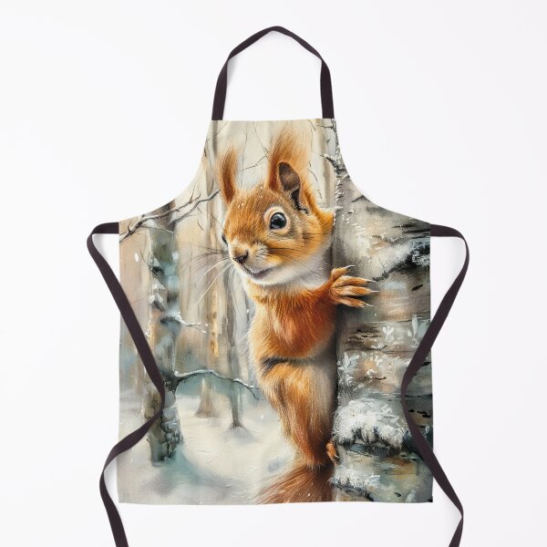 Item preview, Red squirrel on birch tree designed and sold by Brian Tarr.