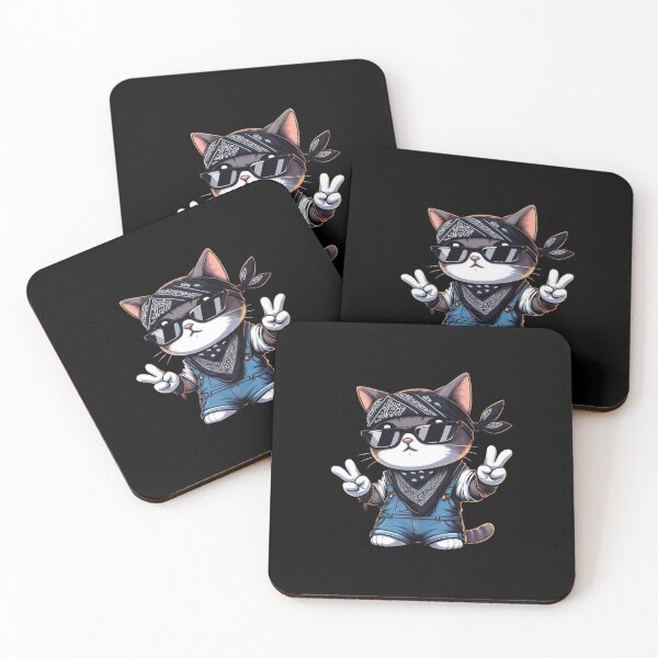 Item preview, Music Lover Rapper Cat designed and sold by SOMI SOMI.