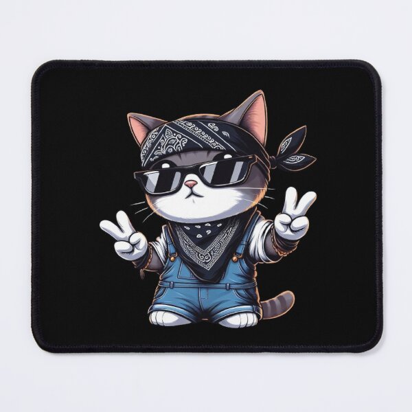Item preview, Music Lover Rapper Cat designed and sold by SOMI SOMI.