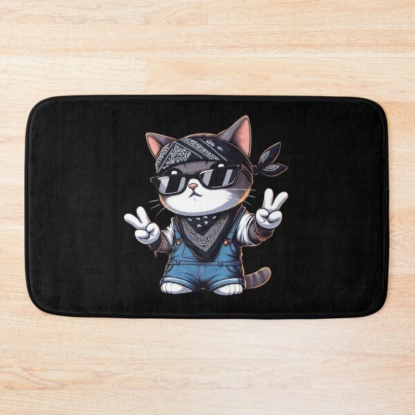 Item preview, Music Lover Rapper Cat designed and sold by SOMI SOMI.