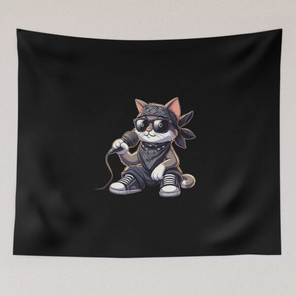 Item preview, Music Lover Rapper Cat So Cool designed and sold by SOMI SOMI.