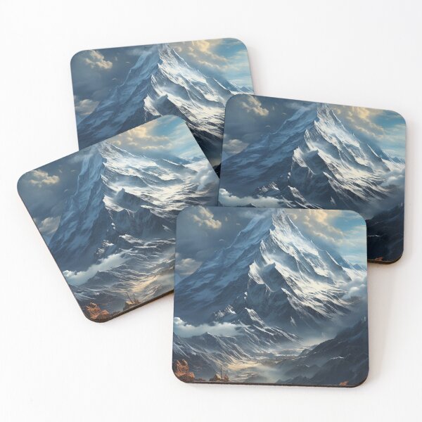 Item preview, Majestic high mountain view designed and sold by MiraCleAI.
