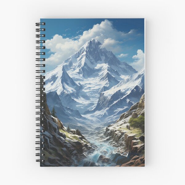 Item preview, Majestic high mountain view designed and sold by MiraCleAI.