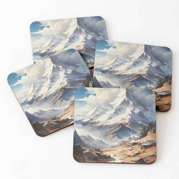 Item preview, Majestic high mountain view designed and sold by MiraCleAI.