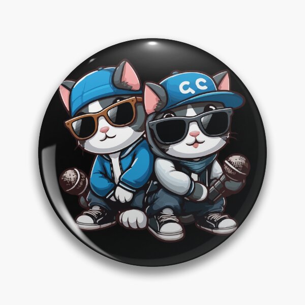 Item preview, Duo Rapper Cat So Cool designed and sold by SOMI SOMI.
