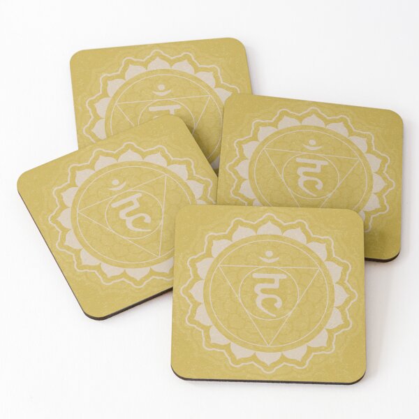 Item preview, Throat Chakra Mandala - Saffron + Dove designed and sold by Irene Estelle.