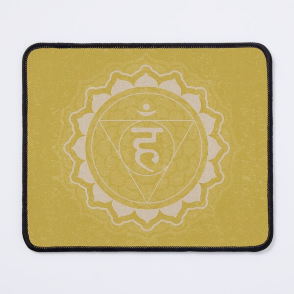 Item preview, Throat Chakra Mandala - Saffron + Dove designed and sold by Irene Estelle.