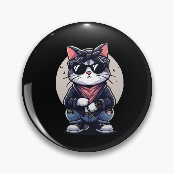 Item preview, Cat Rapper Sit Cool designed and sold by SOMI SOMI.