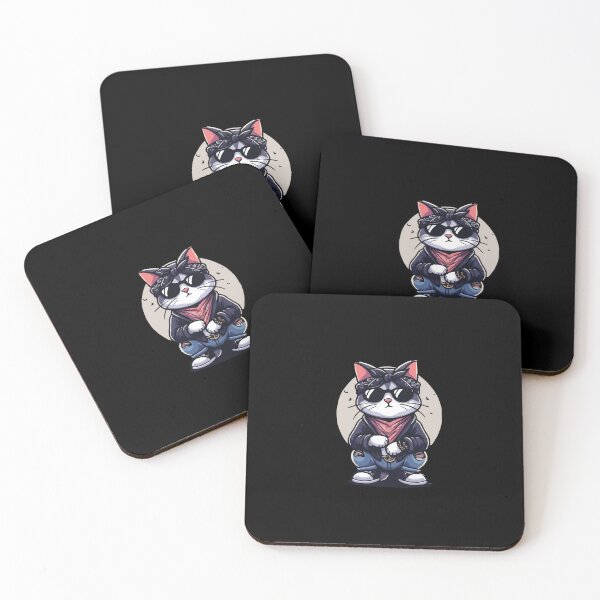 Item preview, Cat Rapper Sit Cool designed and sold by SOMI SOMI.