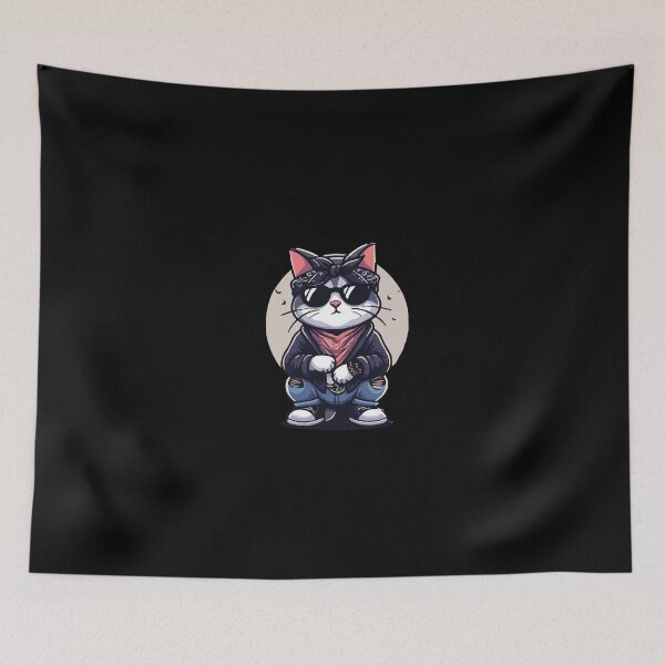 Item preview, Cat Rapper Sit Cool designed and sold by SOMI SOMI.