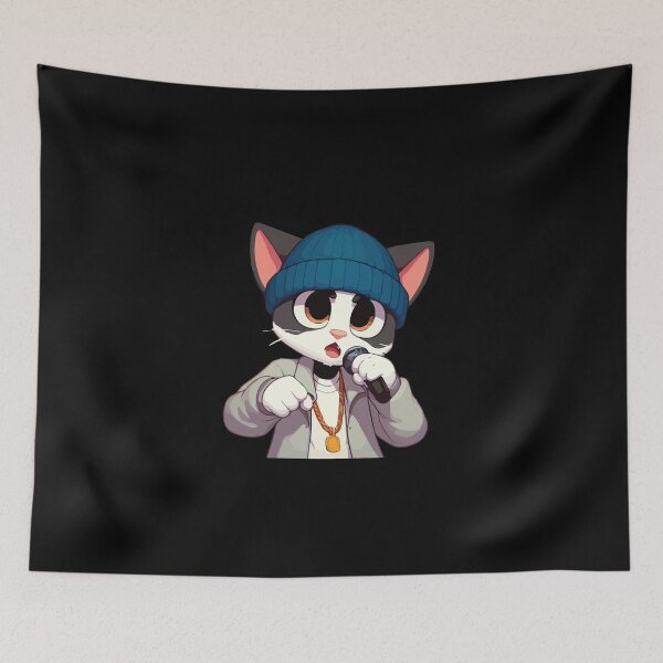 Item preview, Cat Rapper Lover designed and sold by SOMI SOMI.