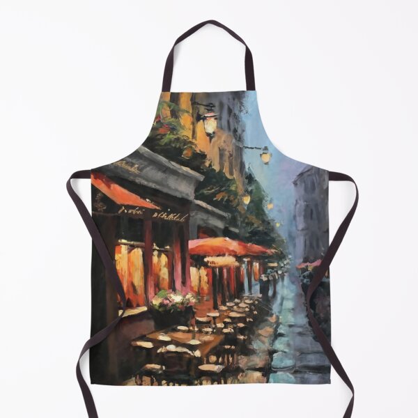 Item preview, Print of a restaurant at evening 3 designed and sold by Random Designs.