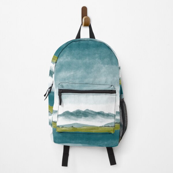 Item preview, Majestic Mountain Vista: Blue Sky Landscape Illustration designed and sold by Graciaisgrace.