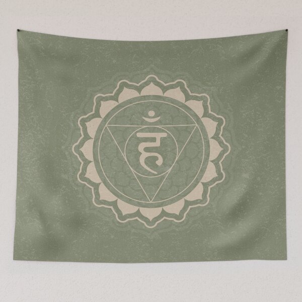Item preview, Throat Chakra Mandala - Sage + Dove designed and sold by Irene Estelle.