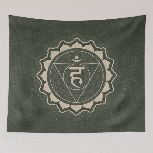 Item preview, Throat Chakra Mandala - Pine + Dove designed and sold by Irene Estelle.