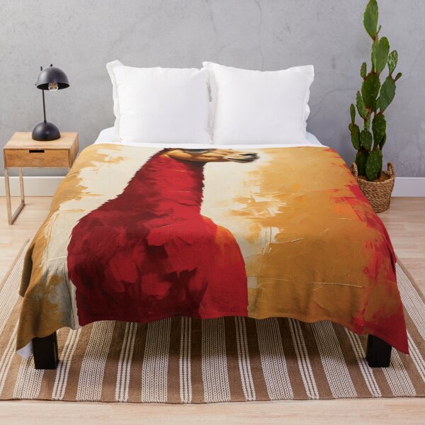 Item preview, Red and yellow Alpaca print designed and sold by Random Designs.