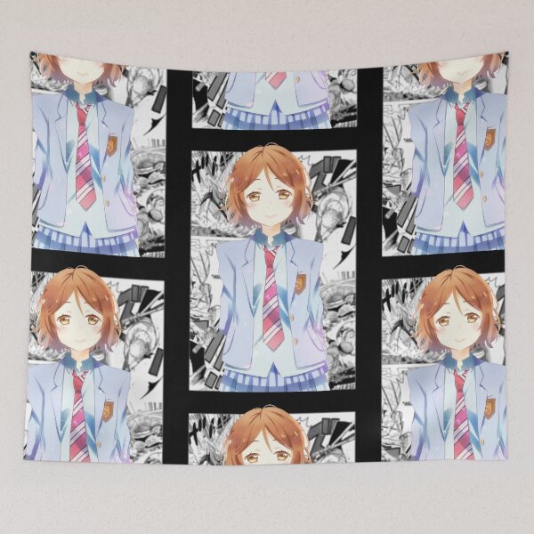 Item preview, Tsubaki Sawabe Your Lie in April Manga Backdrop Design designed and sold by Wafusaurus.