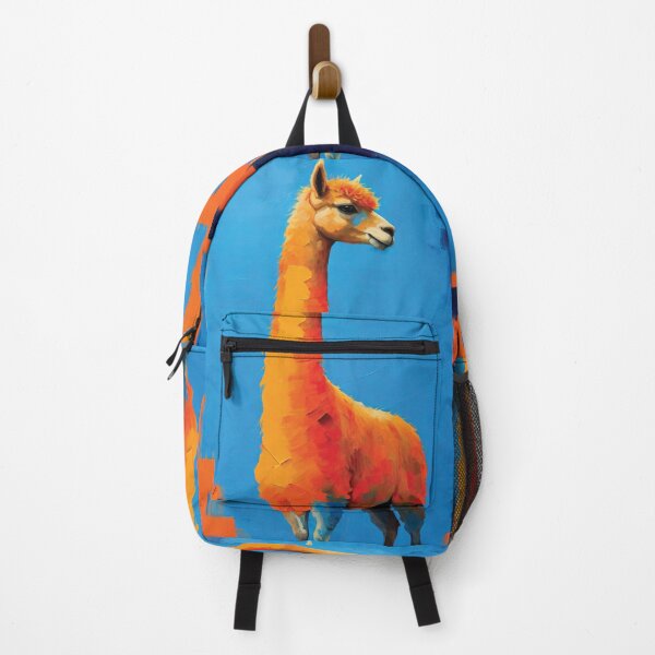 Item preview, print orange and blue Alpaca designed and sold by Random Designs.