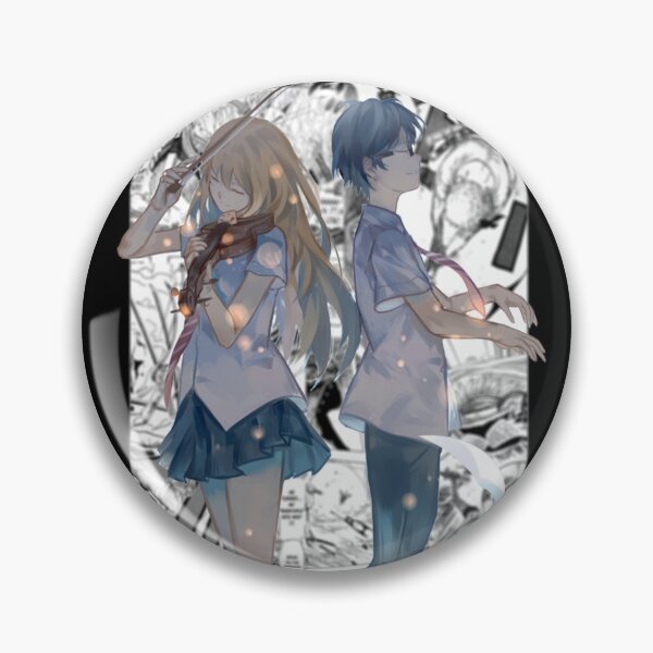 Item preview, Kaori and Kousei Your Lie in April Manga Backdrop Design designed and sold by Wafusaurus.