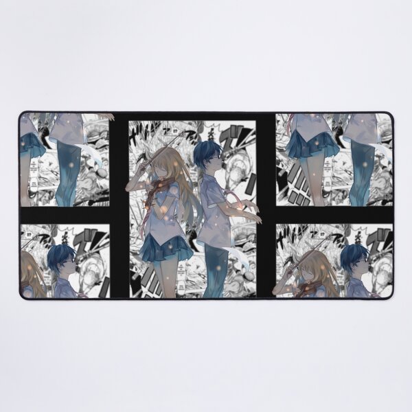 Item preview, Kaori and Kousei Your Lie in April Manga Backdrop Design designed and sold by Wafusaurus.